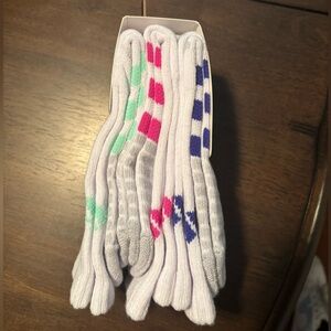 NEW Adidas 3-pk Crew Socks with Neon Design | Womens Size 5-10
